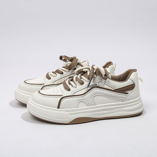 Women's Casual Sports Shoes - Breathable White Sneakers