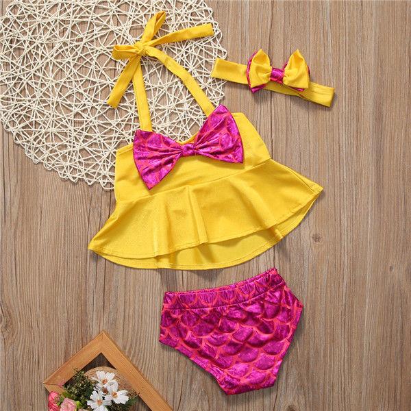 New Girls' Bikini Swimsuit for Kids Beachwear