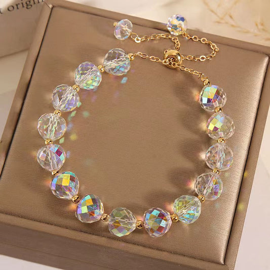 Refined Grace Crystal Woven Bracelet for Women