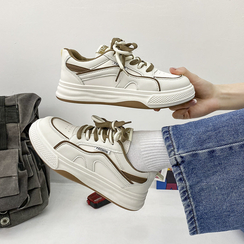Women's Casual Sports Shoes - Breathable White Sneakers