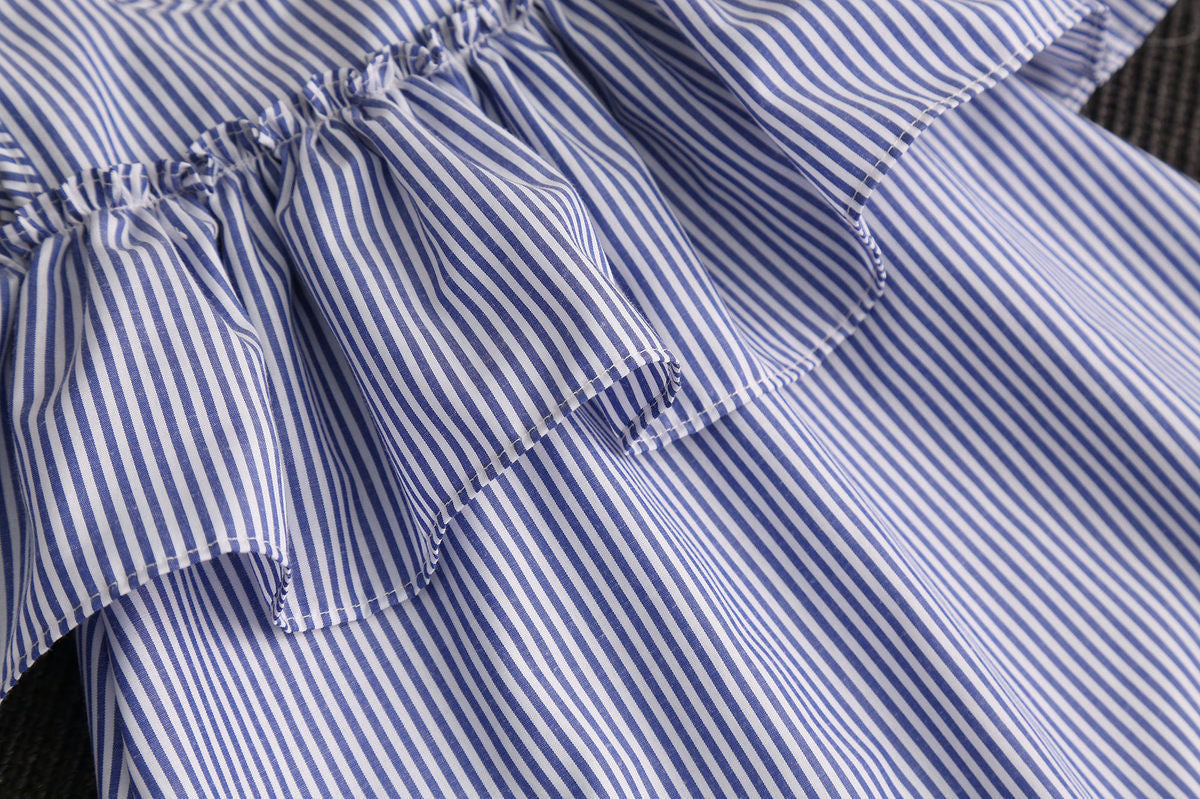 Striped A-Line Dress with Headband